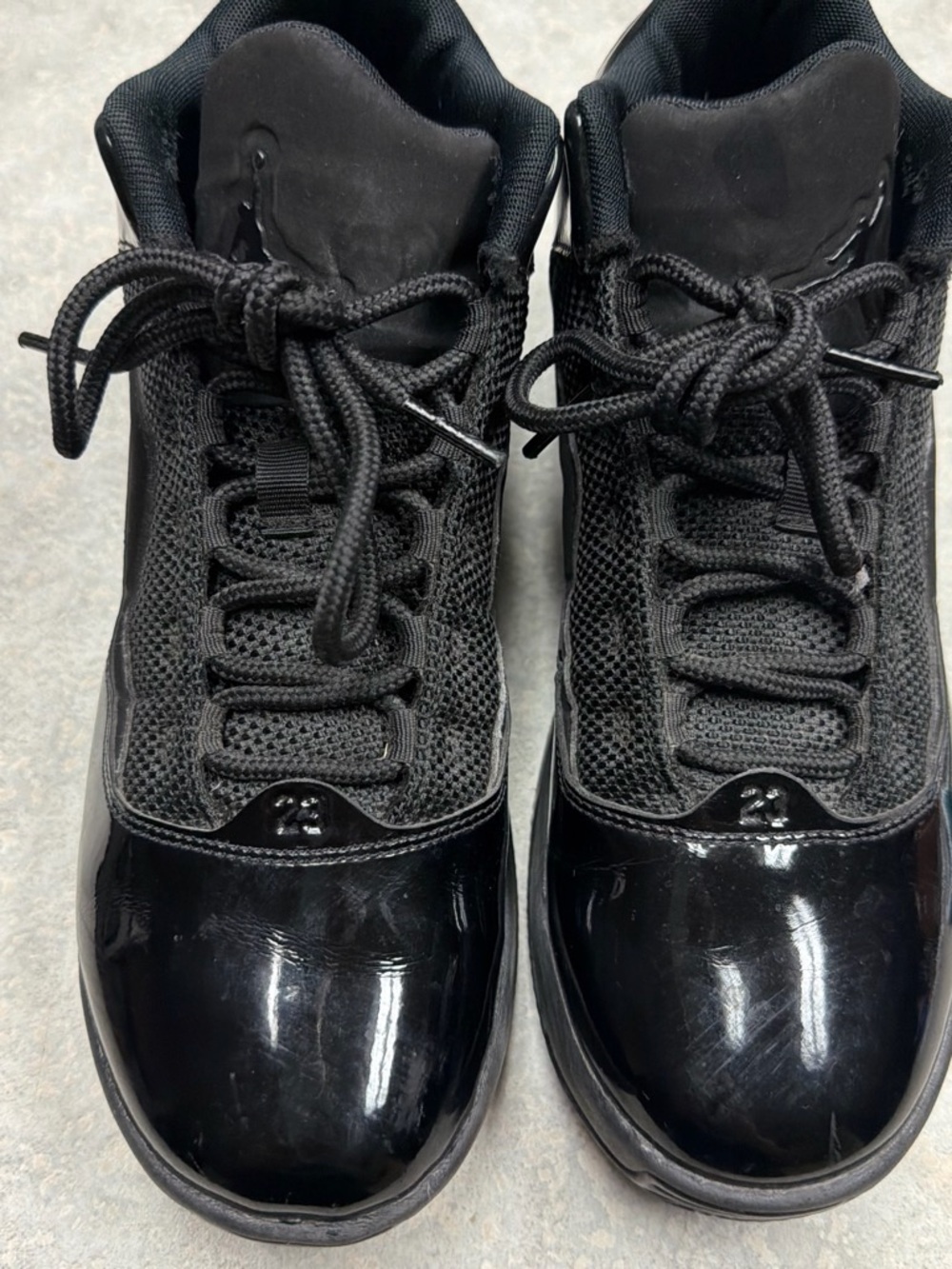 Kids Black Nike Jordan Athletic Sneakers - Classic High-Top Style